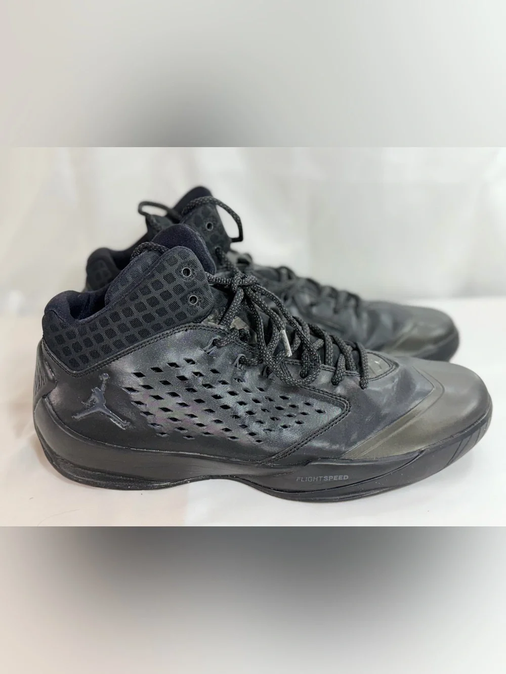 Men's Black Basketball Shoes - All-Black High-Top